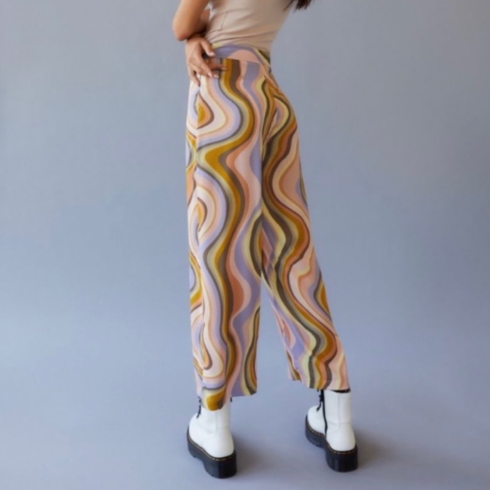 Swirl Satin Urban Outfitters Pants